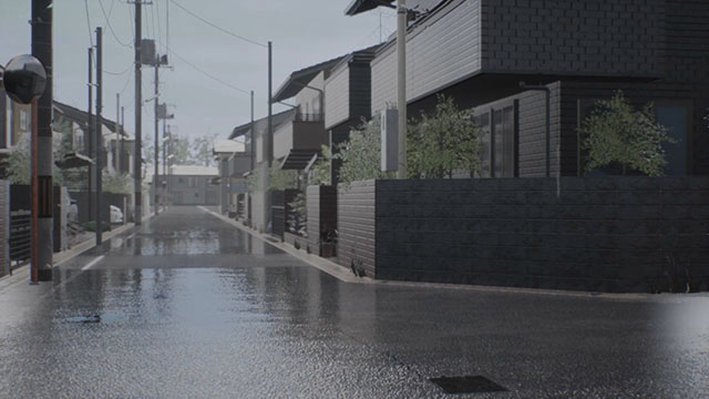 雨後の天候条件