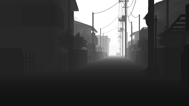 霧の街路