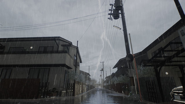 降雨中の天候条件